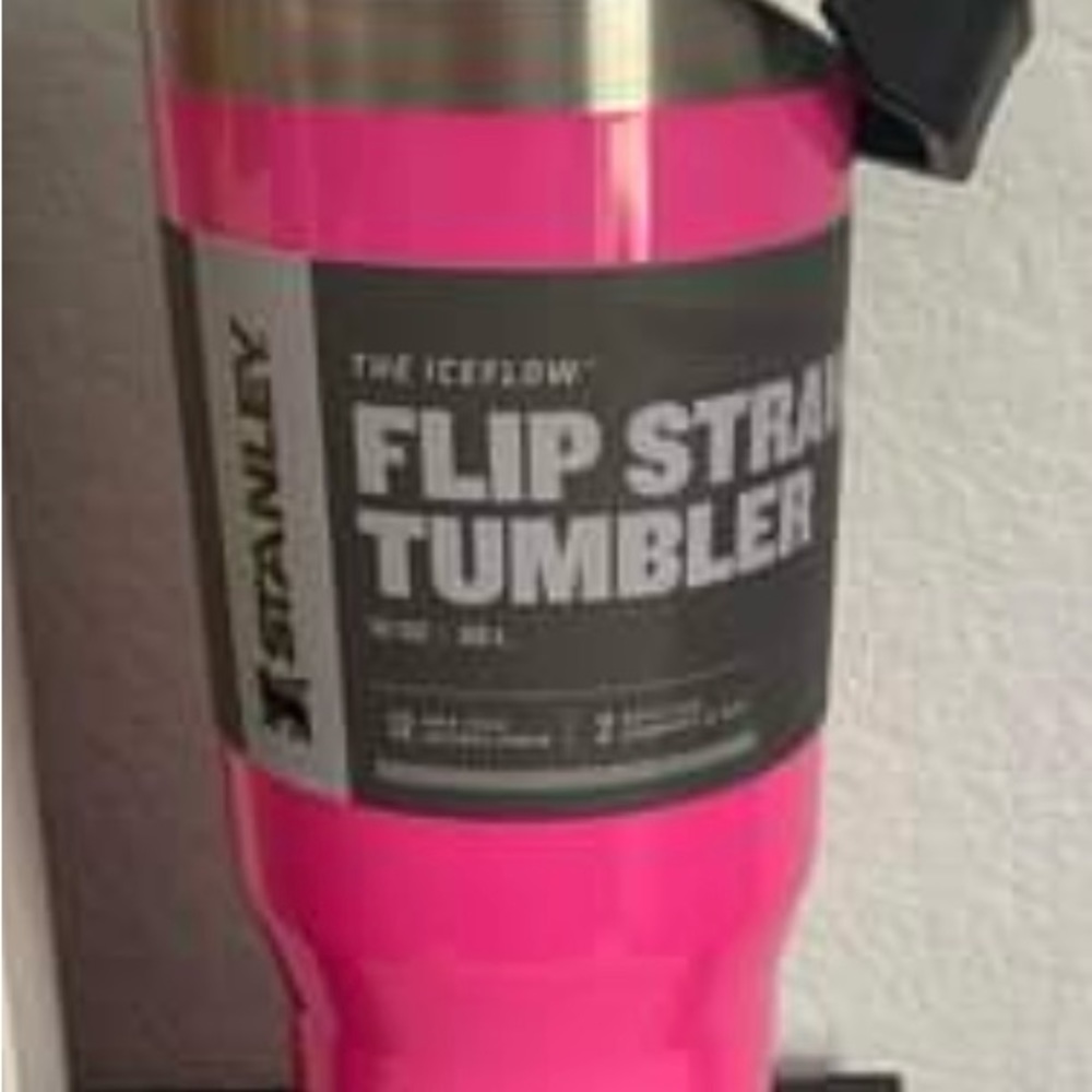 BNWT Neon Pink Stanley Flip Straw